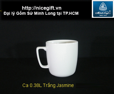 Gốm sứ Minh Long - Ca trà 0.38L Trắng