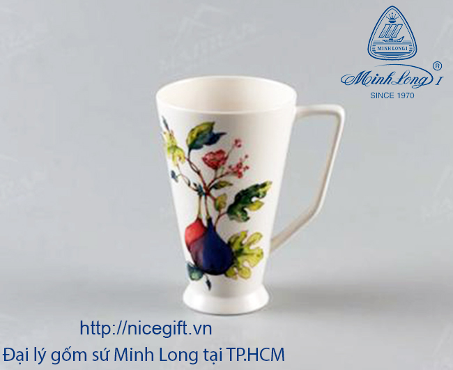 Gốm sứ Minh Long - Ca trà Tulip Sung Túc 0.5L
